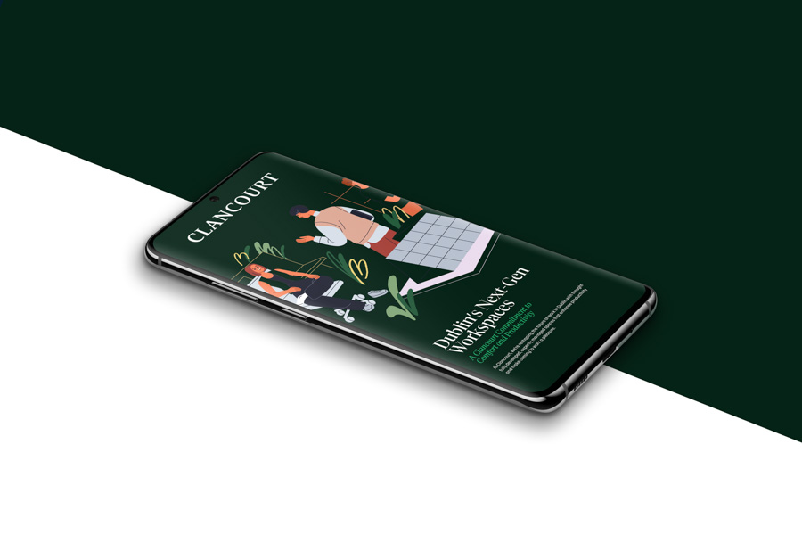 Clancourt brand refresh — website, signage, print and identity