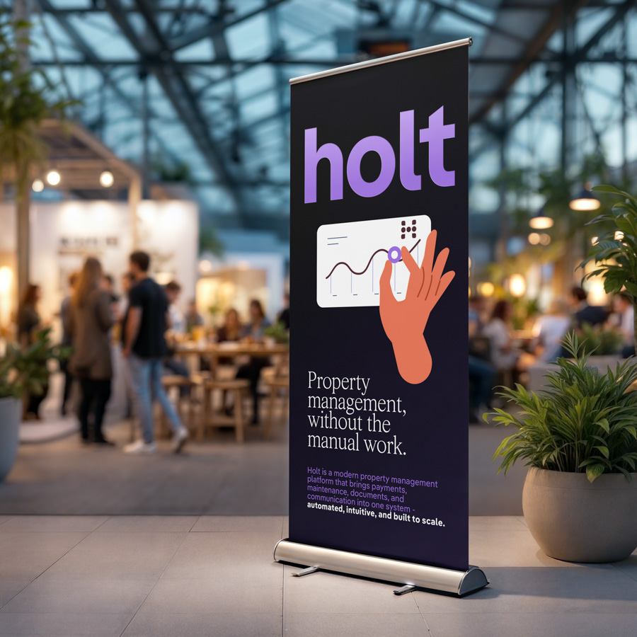 Holt — name generation, branding, logo and UI for a property management platform