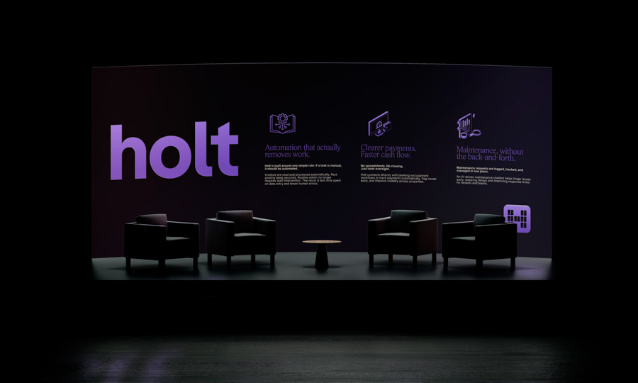 Holt — name generation, branding, logo and UI for a property management platform