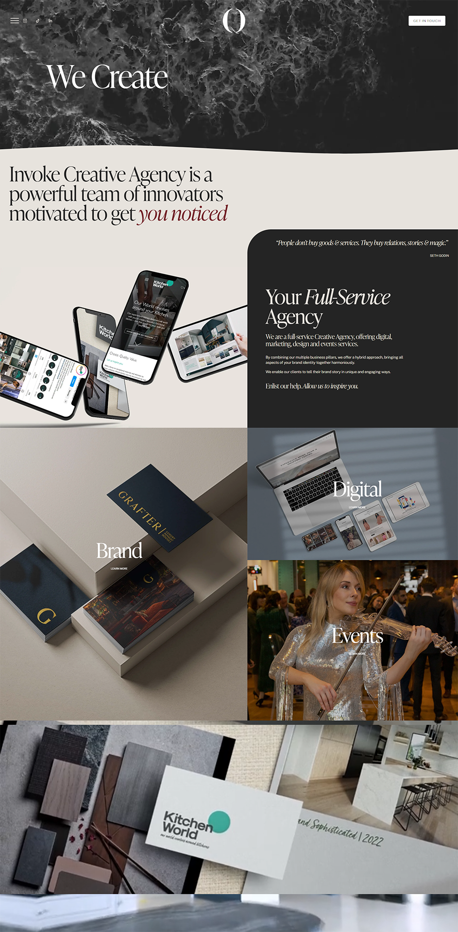 Invoke Creative Studio — branding and website