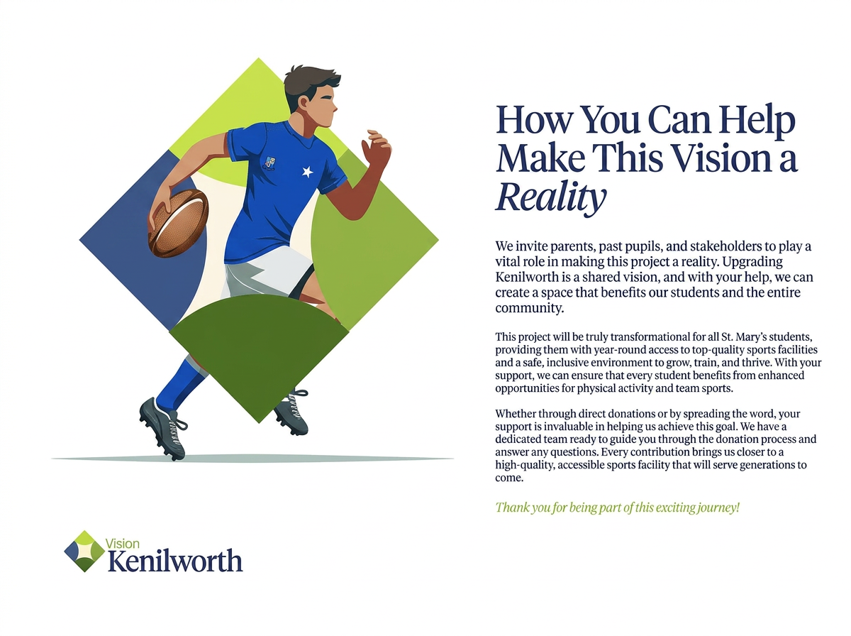 Vision Kenilworth — campaign website and printed information pack for St. Mary's College