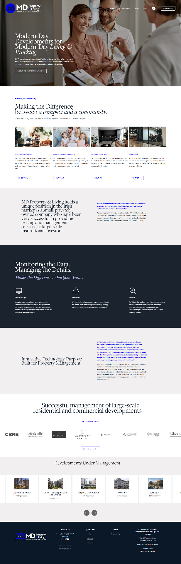 MD Property — logo, branding, website and graphics