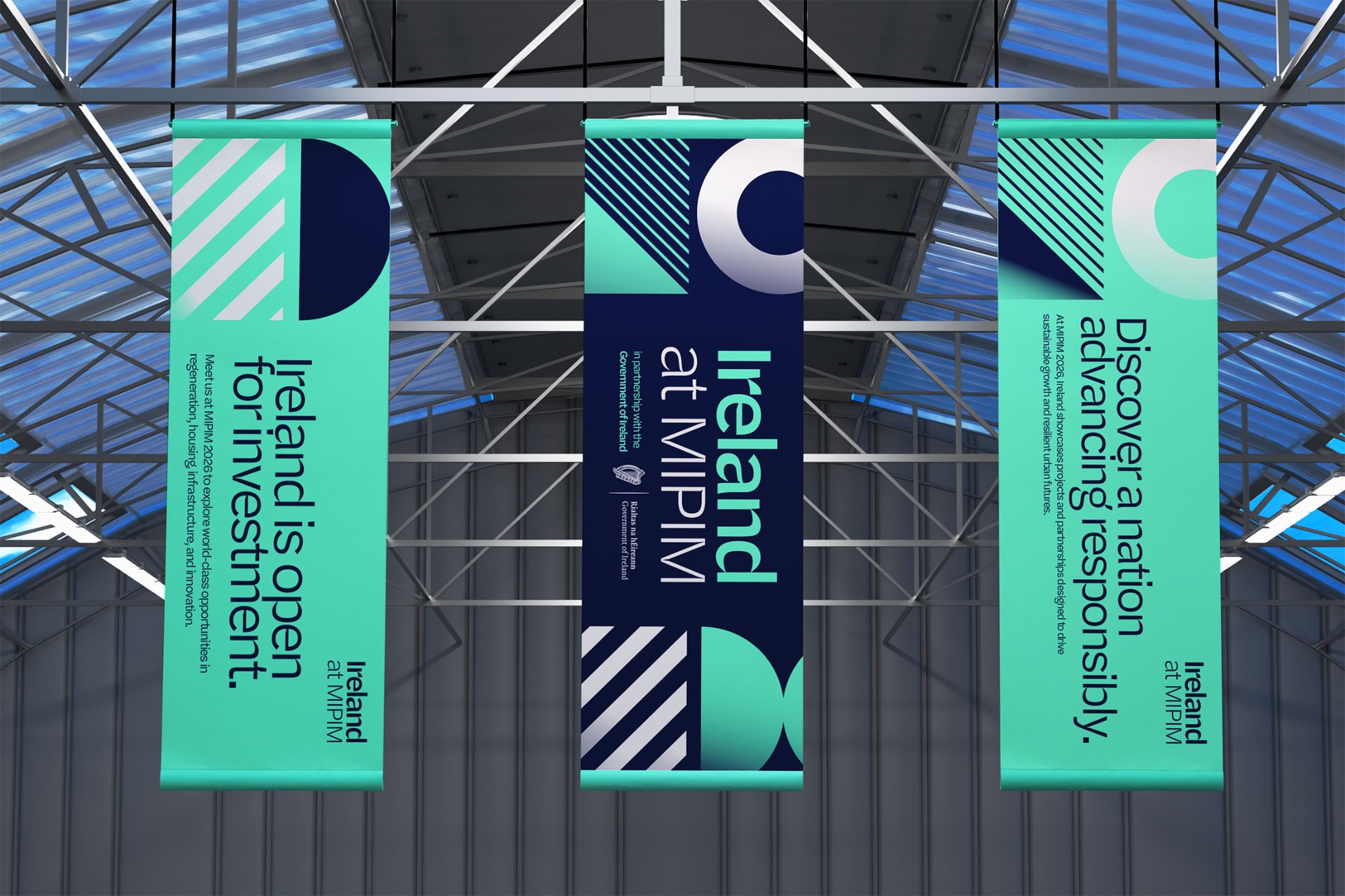 Ireland at MIPIM — branding, pavilion design and website for Invoke