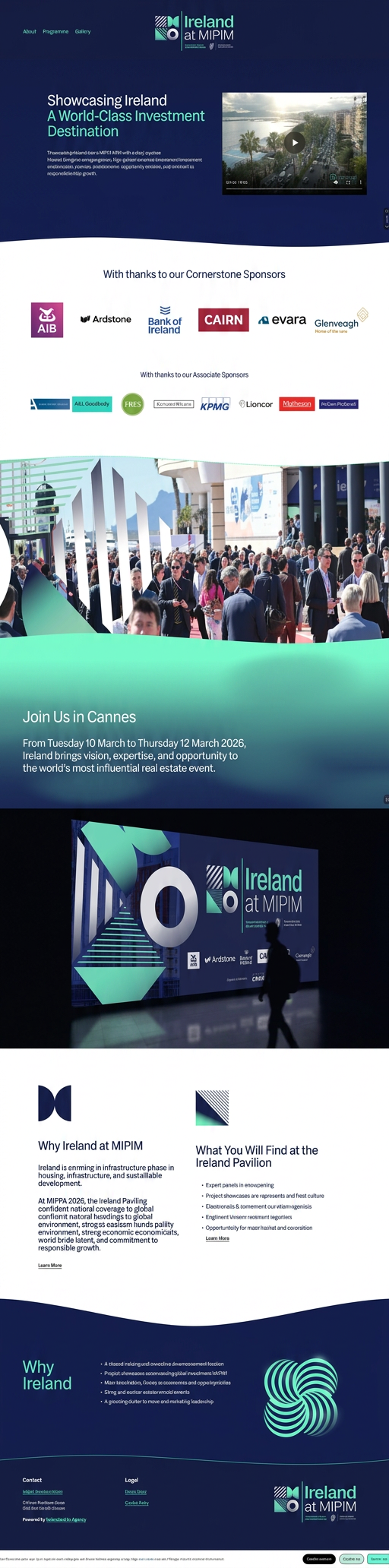 Ireland at MIPIM — branding, pavilion design and website for Invoke