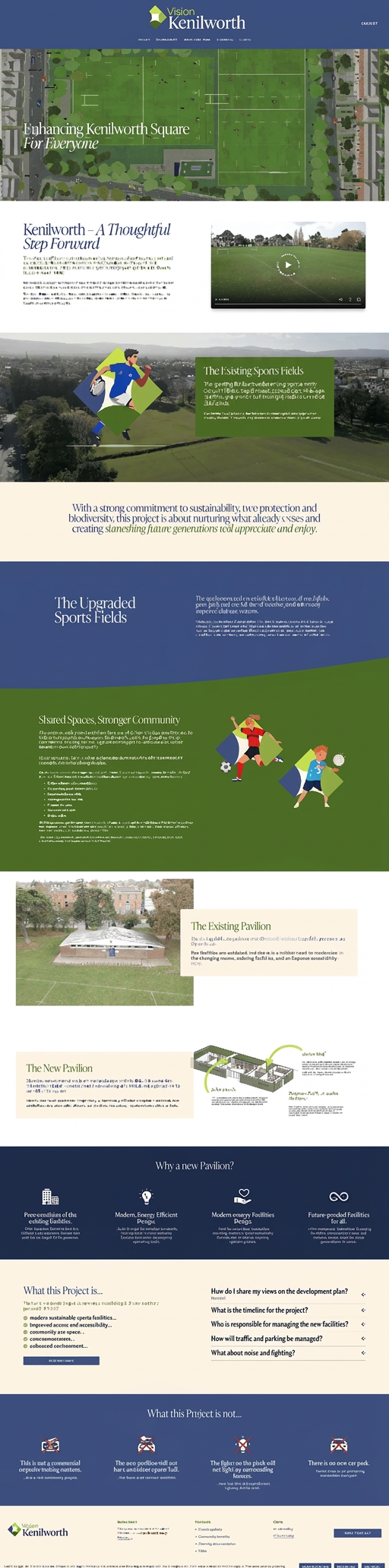 Vision Kenilworth — campaign website and printed information pack for St. Mary's College