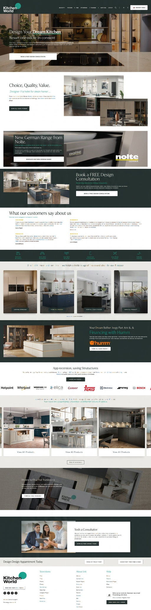 Kitchen World — branding, website, brochures and out-of-home campaign